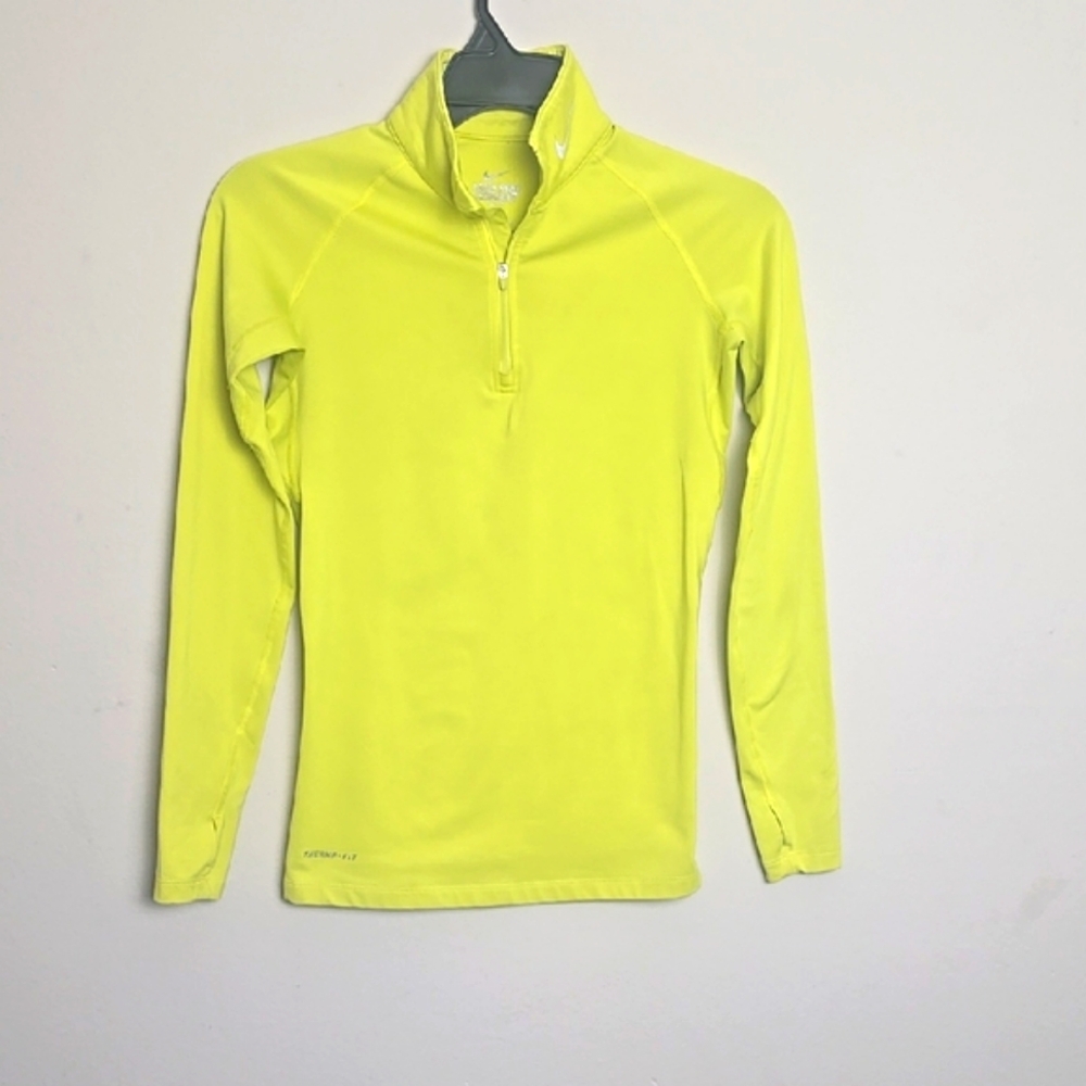 Nike Yellow Long Sleeve Pullover
